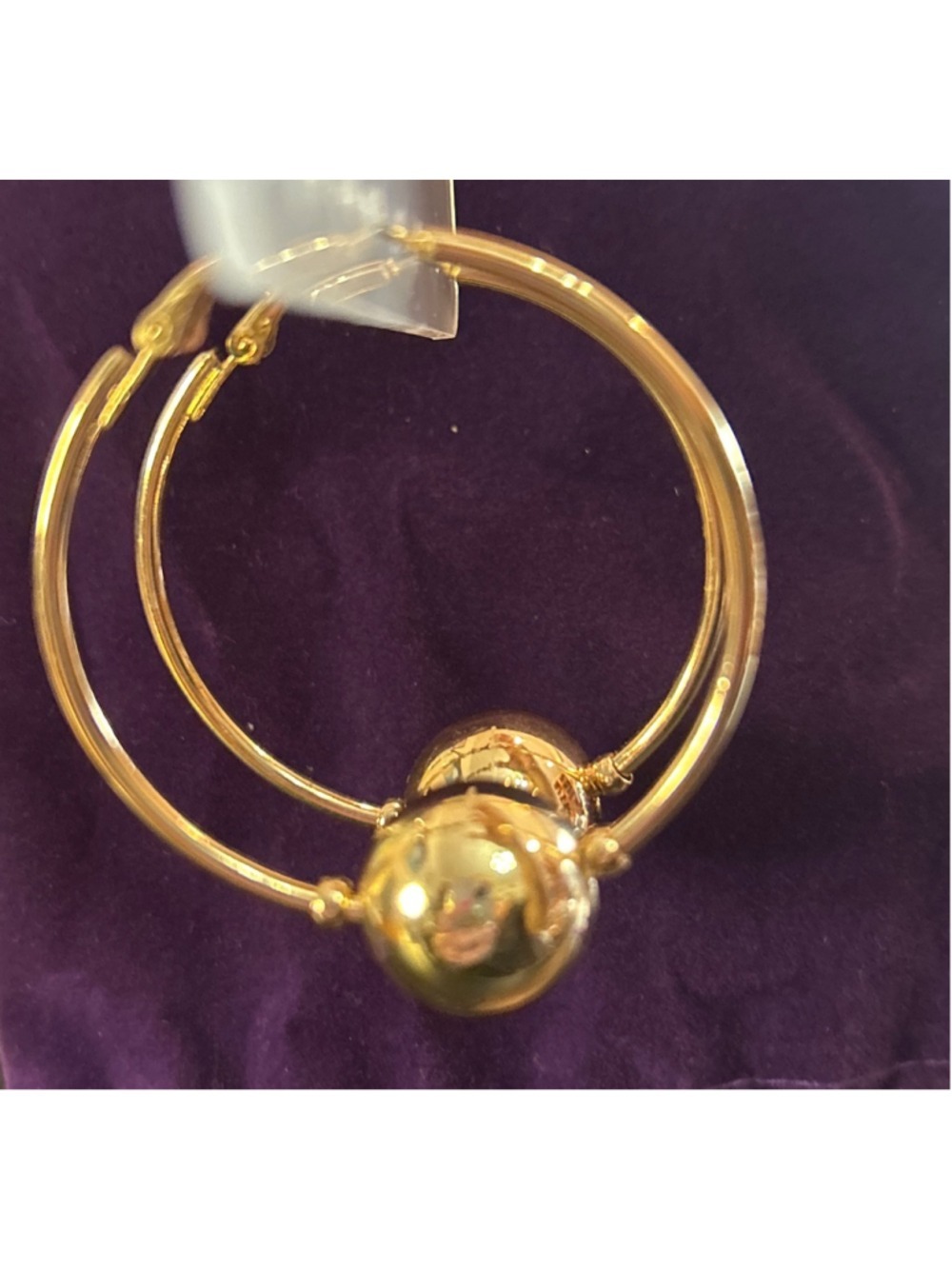 Women's Joan Rivers Gold Tone Hoop Earrings One Size - Picture 4 of 5